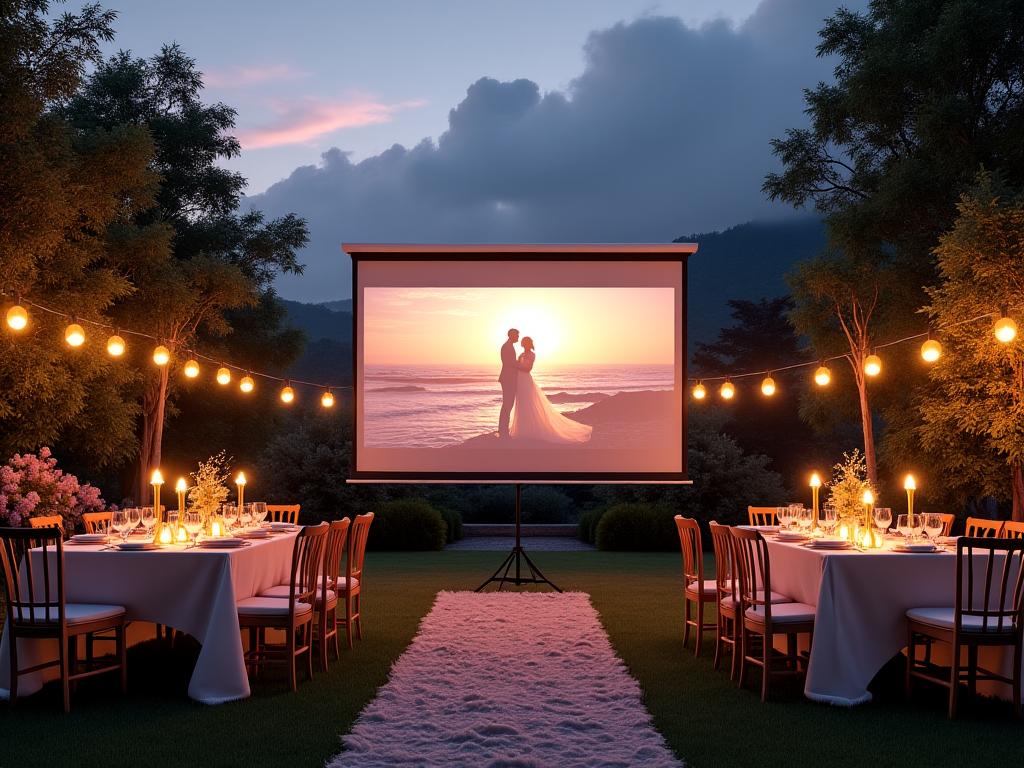 Wedding AV Outdoor Setup